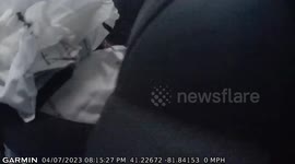 Reckless Driving: Massive Vehicle Damage Occurs as a Jeep Crashes Into a Vehicle