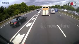 Car Accident results when driver tries to join a motorway *Dashcam Video*
