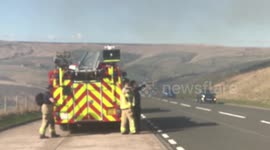 Marsden moors fire West Yorkshire