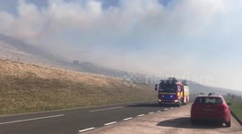 Marsden moors fire
