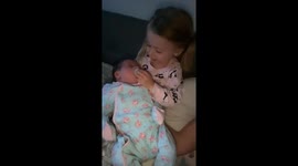 When you meet your new baby sister