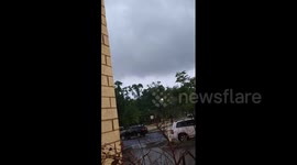 Tornado batters Texas: 'Oh-oh it's forming!'