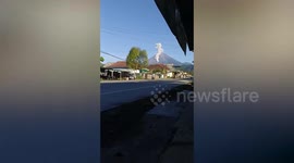Ash cloud erupts from Mount Semeru volcano in Indonesia