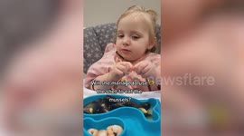 Mum feeds her two-year-old seafood to make sure she’s not a “fussy” eater