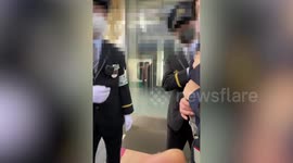 Crossdresser in Japanese schoolgirl outfit accused of groping women at train station