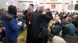 Piers Corbyn crashes Extinction Rebellion church service in London as climate change protesters begin demonstrations