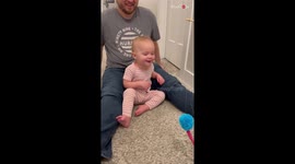 'The best random gift': Ostrich puppet makes cute baby giggle like all is right in the world