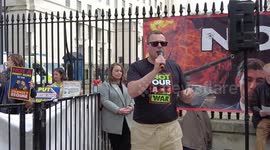 Not a penny more to the Zelensky regime is Not our war, London, UK