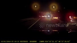 Car driving too close has a rear collision with another