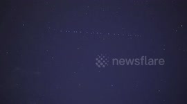Train of lights surface in Swiss skies days after Starlink launch from USA