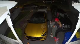 Husband's quick reflexes saves his wife after she choked on pineapple