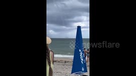US: Waterspout Turns Into Tornado Landing On Hollywood Beach, FL 2
