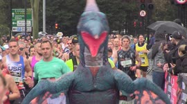 Big Ben, dinosaurs and Paddington Bear: The best costumes from this year's London Marathon