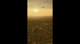 Enchanting Sunrise Hot Air Balloon Ride Over Teotihuacán Pyramid in Mexico