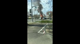 Woman crawls from wreckage on fire, Victim of 13 year old who stole parents car and went on police chase, crashing killing 1 injuring nearly a dozen.