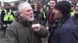 Patriot Alternative outnumbered by counter-protest as they host demo opposing migrant hotels in Derbyshire