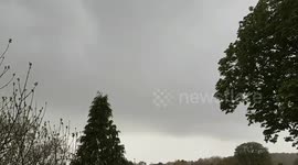 Thunder storm comes over in Buckinghamshire today and lots of rain fall