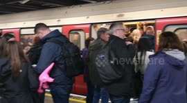 The London Marathon caused a lot of craziness on the District Line trains on the London Underground as relatives tried to get to the end of the Marathon. Trains was so overloaded that the doors found it hard to shut