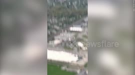 American Airlines flight returns to Ohio airport after engine catches fire due to possible bird strike