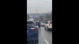 Extreme case of road rage as motorist attacks another with machete in eastern Russia