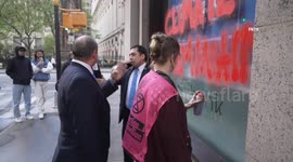 Climate activists arrested after vandalising NYC bank as park of global action