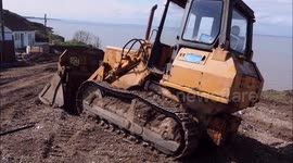 Homeowner hires diggers to save cliff-edge home in Kent, UK