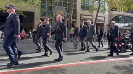 Anzac Day: Crowds line Sydney streets as parade marches through city