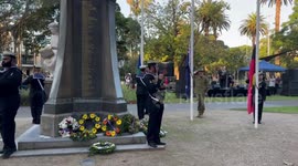 Coloured digger event and ANZAC Day march in Sydney, Australia