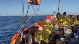 Spanish NGO rescues dozens of migrants as boat sinks in Mediterranean Sea
