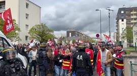 France: Macron Met With Protest As He Visits Vendome To Focus On Health Sector Issues