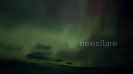 A dazzling display: stunning northern lights illuminates Helena, Montana