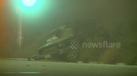 One dead and another critical in double ejection crash in front of casino entrance in San Jacinto, California
