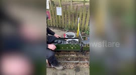 Man builds £20k replica of the GWR King Class steam train