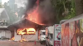 Two injured when gas cylinder explodes in Bangkok restaurant