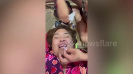 Beauty queen uses fake nails as alternative to teeth veneers during pageant