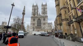 Westminster Abbey is closed to visitors and worshipers ahead of the coronation of King Charles III