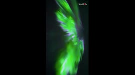 Aurora chaser witnesses a breathtaking combo of Starlink & Northern Lights over the Alaskan tundra!