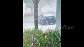 US: Large Hail Batters Central Florida During Severe Storm 3