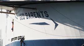 The migrant search and rescue vessel Geo Barents, belonging to the NGO