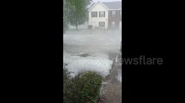US: Severe Storms Dump Hail In Georgia
