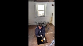 'Murder cover-up?': Couple find old polaroids and clothes STUFFED in WALLS while renovating 'haunted' 150-year-old home Part 3/5