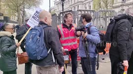 Protest : Say no to fascist Meloni in London, UK
