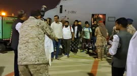 Moment over 1,000 evacuated Indian nationals arrive in Delhi from Sudan