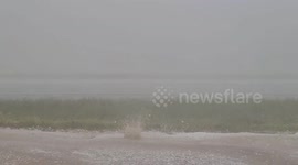 Watch as monster hailstones pound parts of Texas as huge storm spring storm strikes