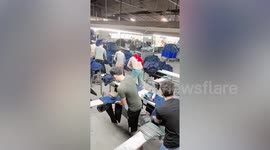 This is how stretched jeans are made in a sweatshop in Cambodia