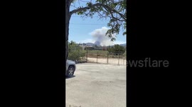 US: Nob Fire Breaks Out In San Bernardino National Forest, Burning 200 Acres
