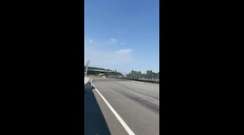 Riding in a sports car on the track