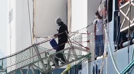 Migrant Rescue Vessel Geo Barents Arrives in Naples, Italy