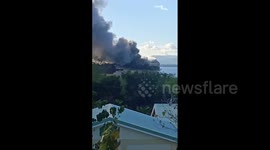 Philippines: Huge Fire Erupts On Grounded Ship In Cebu 2
