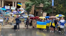 Free the Hawkei rally In Sydney, Australia